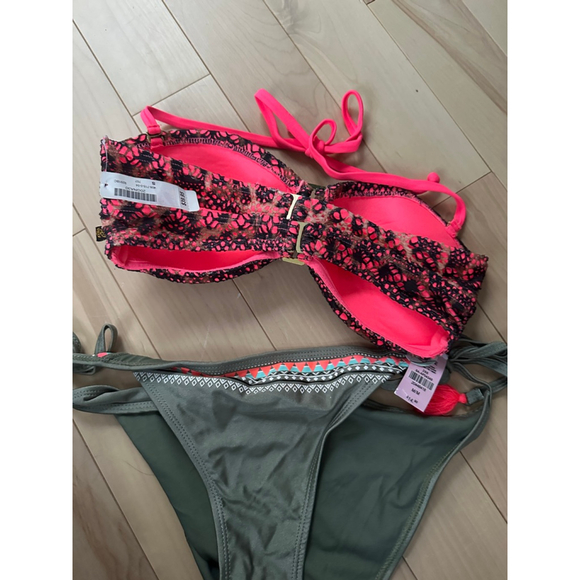 Y2K Bikini Set Ardene Bottom M La Vie En Rose Lace Top S - Picture 7 of 7